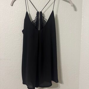 Revamped Black Lace Detail Top